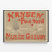 Poster vintage Nansen al Polo Nord Museo Grévin — quadro incorniciato alla parete