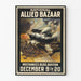 Poster vintage National Allied Bazaar Boston Guerra