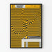 Poster decorativo forze naturali con strisce grafiche