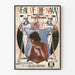 Poster vintage Neal della Marina - decorazione murale marina e retrò