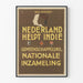 Poster vintage di raccolta nazionale olandese - Nederland Helpt Indië