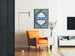 Poster vintage neo-coccyl antibatterico blu