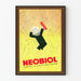 Poster vintage Neobiol contro la caduta dei capelli