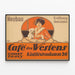 Poster vintage Café des Westens Neubau Ouverture — quadro incorniciato alla parete