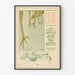 Poster Neue Lyrik Berlino - Illustrazione Uccelli e Vista Urbana Vintage