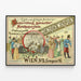 Poster vintage atelier metallurgia e galvanoplastica Heinrich Wiktorin — quadro incorniciato alla parete