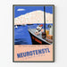 Poster vintage Neurotensyl serie Tartarin di Tarascon N°2 Partenza dello Zouave
