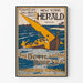 Poster vintage New York Herald Il diavolo e il mare profondo