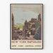 Poster vintage New York Upper Bay di Lower Manhattan