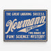 Poster vintage Newmann The Great - Scienza e mistero in spettacolo — quadro incorniciato alla parete