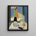 Nature morte aux bouteilles - Ángel Zárraga — quadro incorniciato alla parete