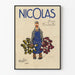 Poster vintage Nicolas bottiglie fini nectar consegnatore