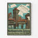 Poster vintage Nordbayerische Zeitung decorazione murale