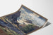 Poster vintage paesaggio Norvegia estate montagne e fiordo