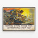 Poster vintage militare patriottico americano — quadro incorniciato alla parete