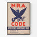 Poster vintage Code NRA per la manutenzione dei veicoli motorizzati