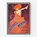 Poster vintage Nuyens's Menthe - Crema di Menta Rosa pubblicità antica