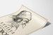 Poster d'esposizione vintage disegno a matita volto di una donna