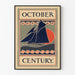 Poster vintage vela October Century