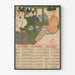 Poster Calendario Vintage 1897 Ottobre a Dicembre di Edward Penfield