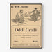 Poster vintage Odd Craft di W. W. Jacobs con illustrazioni di Will Owen