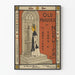 Poster vintage delle case antiche di Norwich, Connecticut