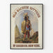 Poster vintage Old Sachem Bitters Wigwam Tonic New York