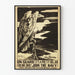 Poster vintage marino USA con aquila in guardia