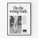 Poster di sensibilizzazione sull'AIDS "On the Wrong Track" - Decorazione murale d'impatto