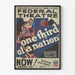Poster vintage Teatro Federale - Un terzo di una nazione