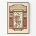Poster vintage Certificato di servizio fedele Calvé Delft