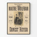 Poster Opéra-Comique Maestro Wolfram Musica Ernest Reyer