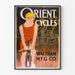Poster vintage Orient Cycles Lead the Leaders - Decorazione murale ciclismo retrò