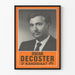 Poster vintage Oscar Decoster 3° Candidato CVP