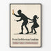 Poster vintage silhouette bambini Ossin Eierlebertran-Emulsione
