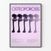 Poster sfumato osseo osteoporosi vintage 1984