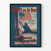Poster vintage Our Flag Is There con bandiera americana