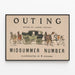 Poster vintage Outing Midsummer Number di Caspar Whitney — quadro incorniciato alla parete