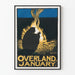 Poster vintage Overland gennaio al falò