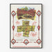 Poster vintage Overwinningsspel Strijd Zonder Bloed