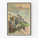 Poster vintage Pelvoux: escursionismo in montagna e natura alpina