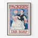 Poster vintage Tar Soap per bagno e acconciature