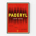 Poster pubblicitario vintage Paderil sedativo nervoso
