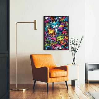 Manifesto Pop Art - Giungla Felina