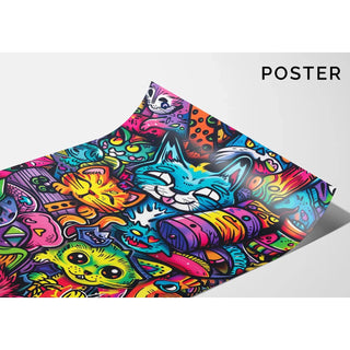 Manifesto Pop Art - Giungla Felina