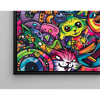 Manifesto Pop Art - Giungla Felina