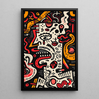 Manifesto Pop Art - Volto Distrutto