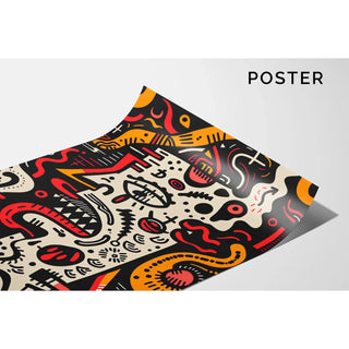 Manifesto Pop Art - Volto Distrutto