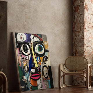 Tableau Street Art – Visage Fracturé