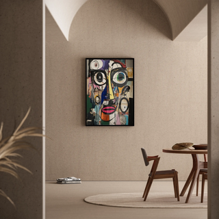 Tableau Street Art – Visage Fracturé